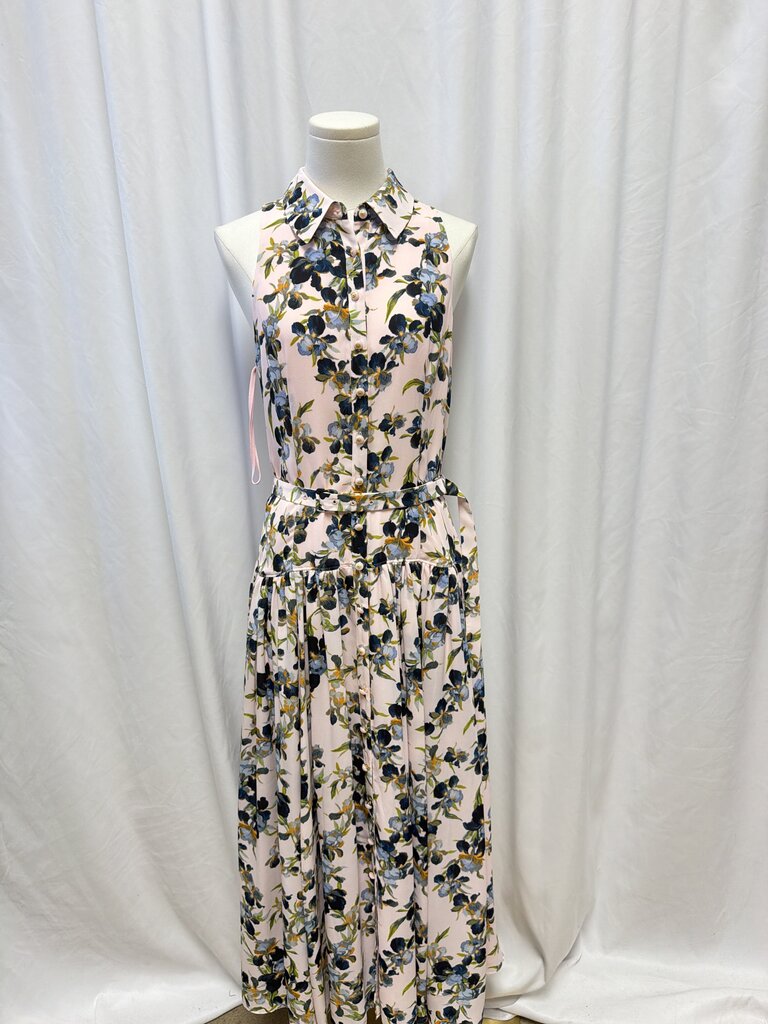 Cinq a Sept Floral Sleeveless Dress w/ Belt NWT