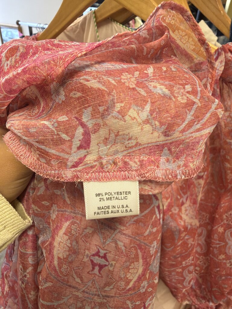 Misa Printed Floral Mini Dress Long Sleeve