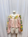 Farm Rio Floral Tie Neck Blouse