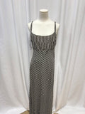 Dissh Black & Cream Geo Print Maxi Dress