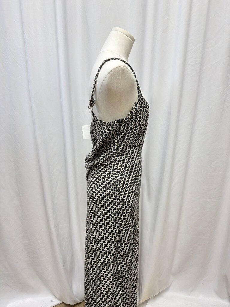 Dissh Black & Cream Geo Print Maxi Dress