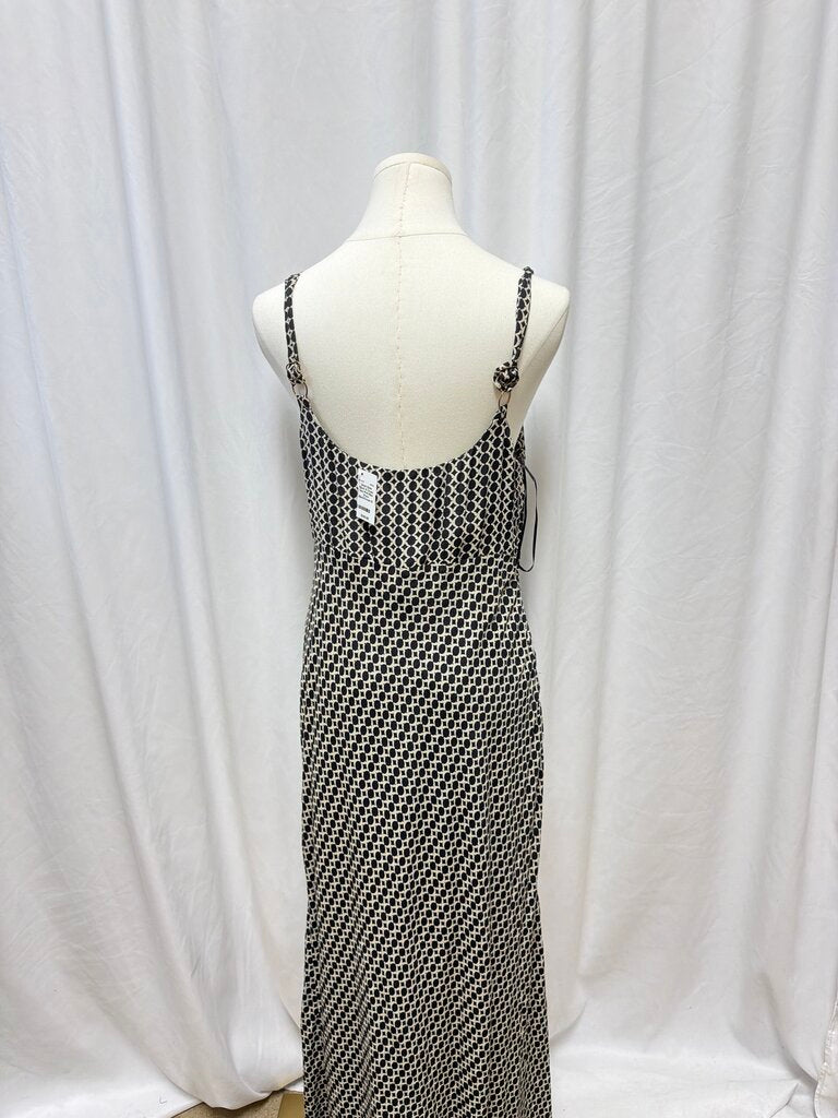 Dissh Black & Cream Geo Print Maxi Dress