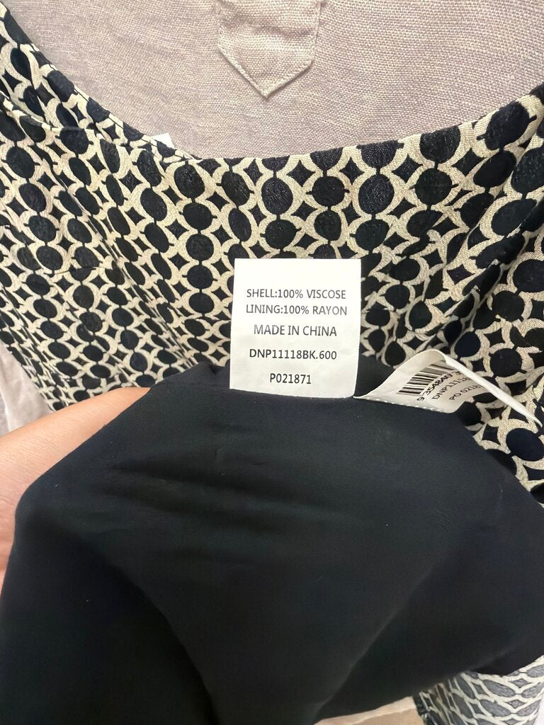 Dissh Black & Cream Geo Print Maxi Dress