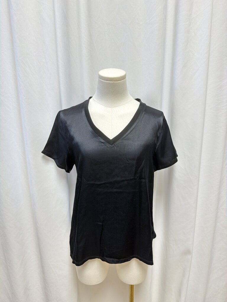 Nation Black Rayon V-Neck