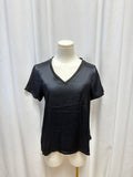 Nation Black Rayon V-Neck