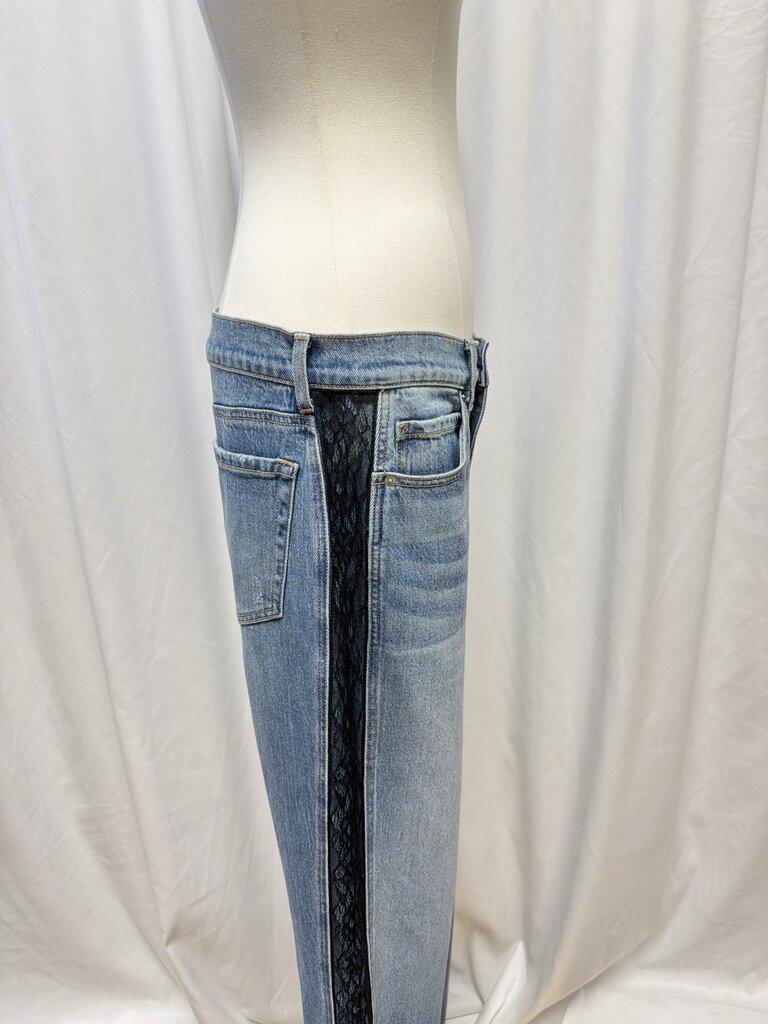 Evereve Jeans w/Lace Stripe