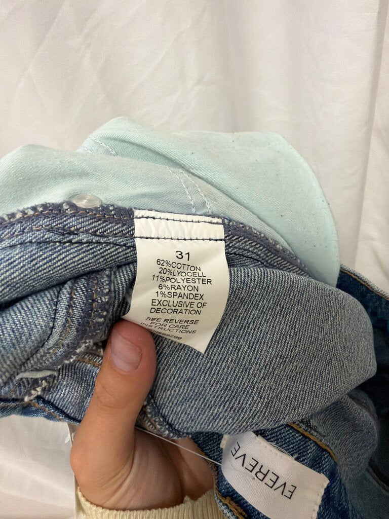 Evereve Jeans w/Lace Stripe