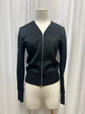rag & bone Silk & Wool Zipper Cardigan