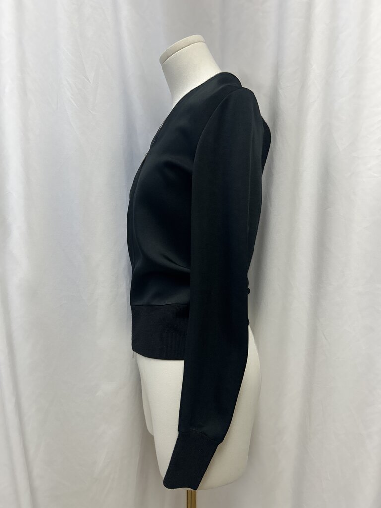 rag & bone Silk & Wool Zipper Cardigan