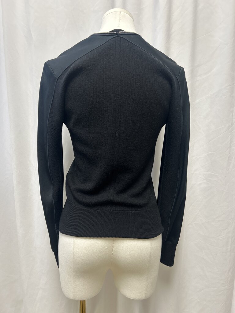 rag & bone Silk & Wool Zipper Cardigan