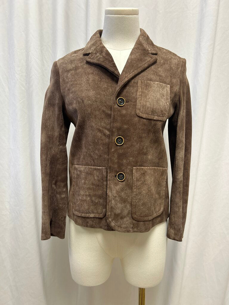 Marni Brown Suede Blazer
