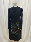 Miri New York Black Embellished Cocktail Dress