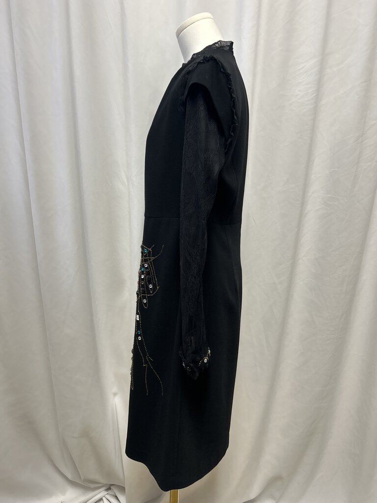 Miri New York Black Embellished Cocktail Dress