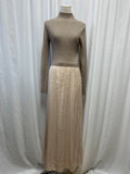 Anthropologie Tan Mock Neck Sweater Dress