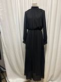 STOGOVA Black Mock Neck Maxi Dress
