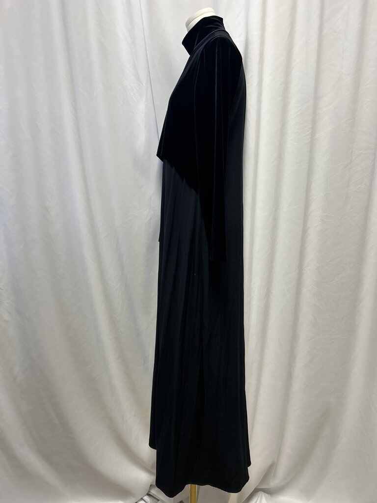 Pashmina Black Velvet Maxi Dress