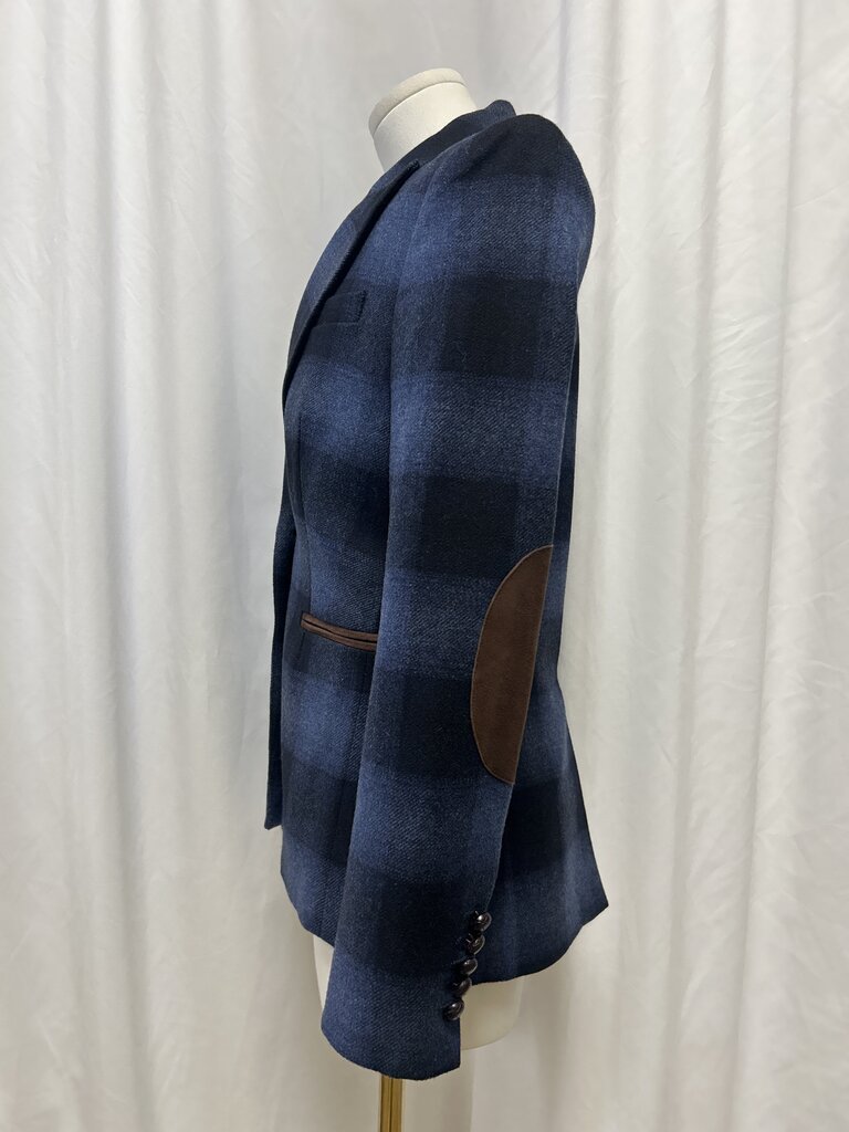 Veronica Beard Blue Plaid Blazer