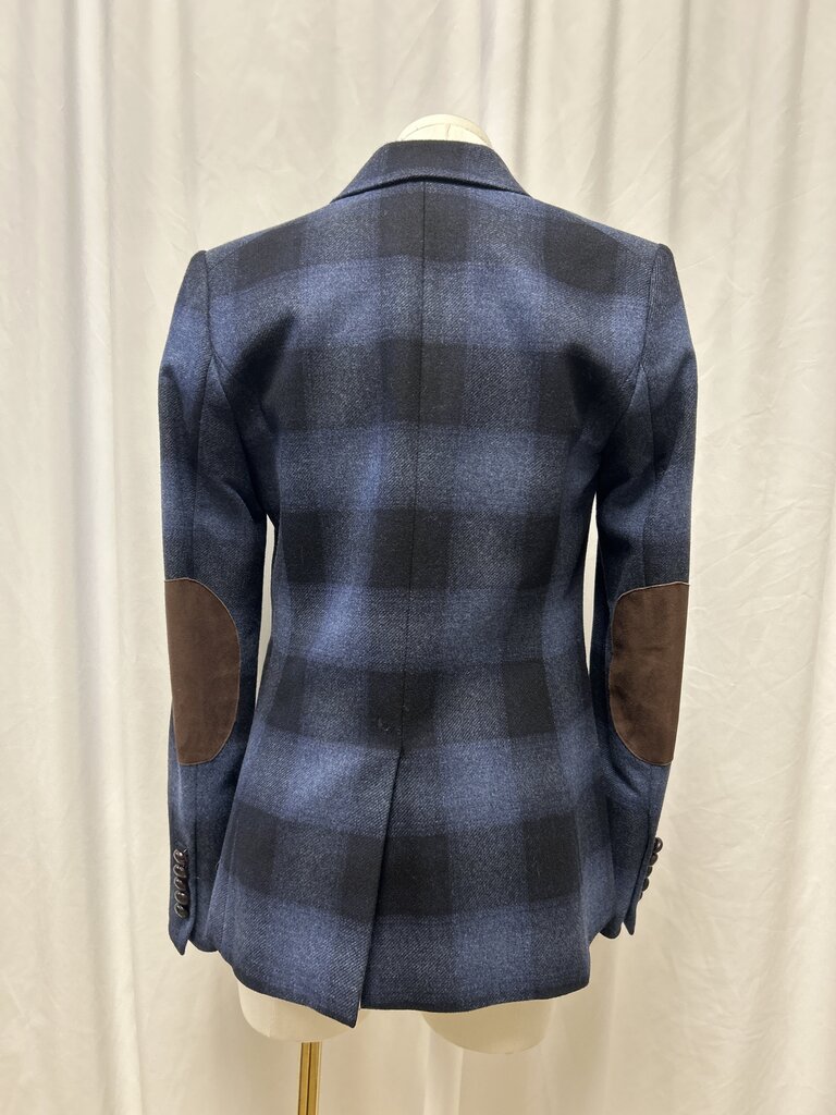Veronica Beard Blue Plaid Blazer