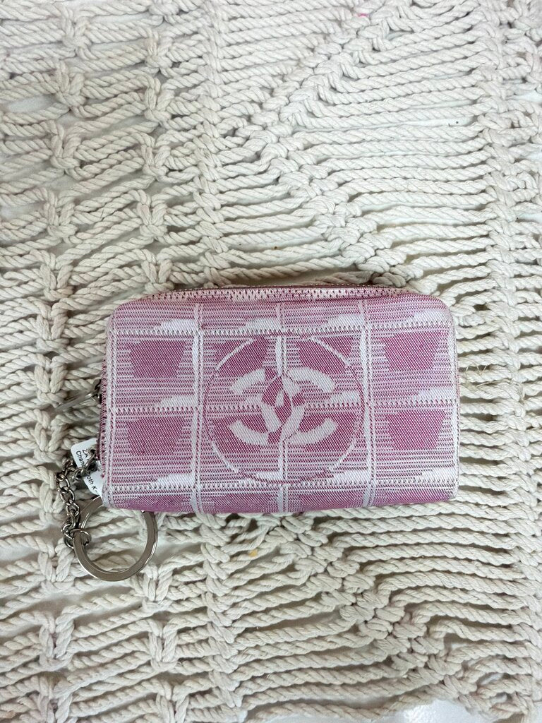 Chanel Cloth Key Chain w/ Authentication Card (As Is)