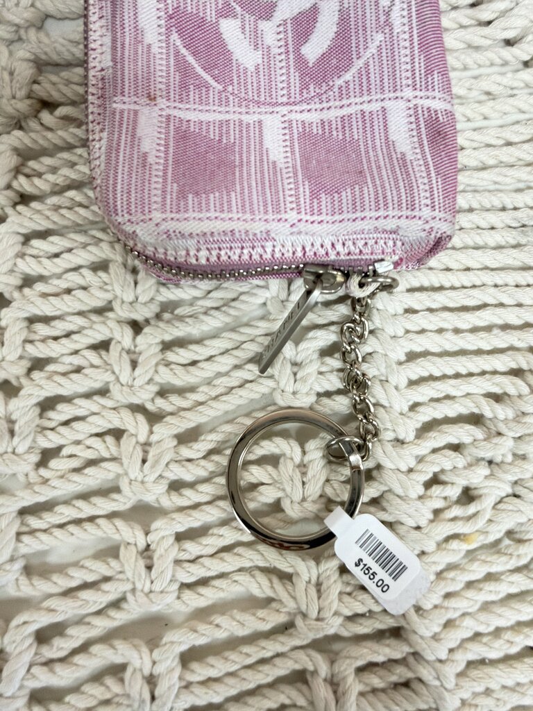 Chanel Cloth Key Chain w/ Authentication Card (As Is)