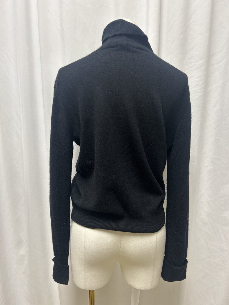 Sonia Rykiel Black Flower Turtlneck