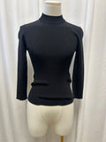 Marella Sport Black Ribbed Top NWT