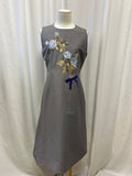 Vivetta Grey Floral Sheath Dress