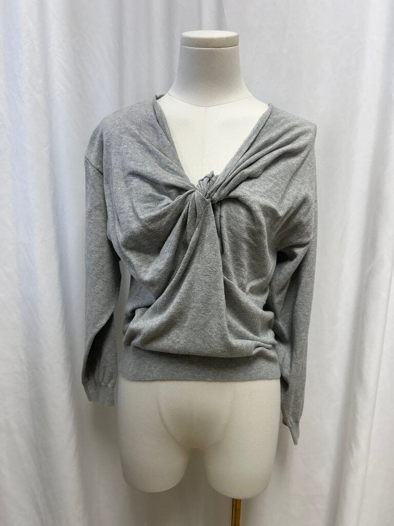 Nation Los Angeles Grey Tie Front Top