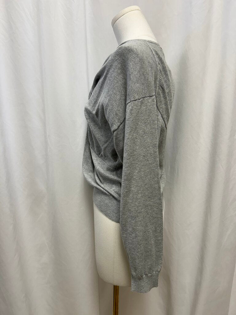 Nation Los Angeles Grey Tie Front Top