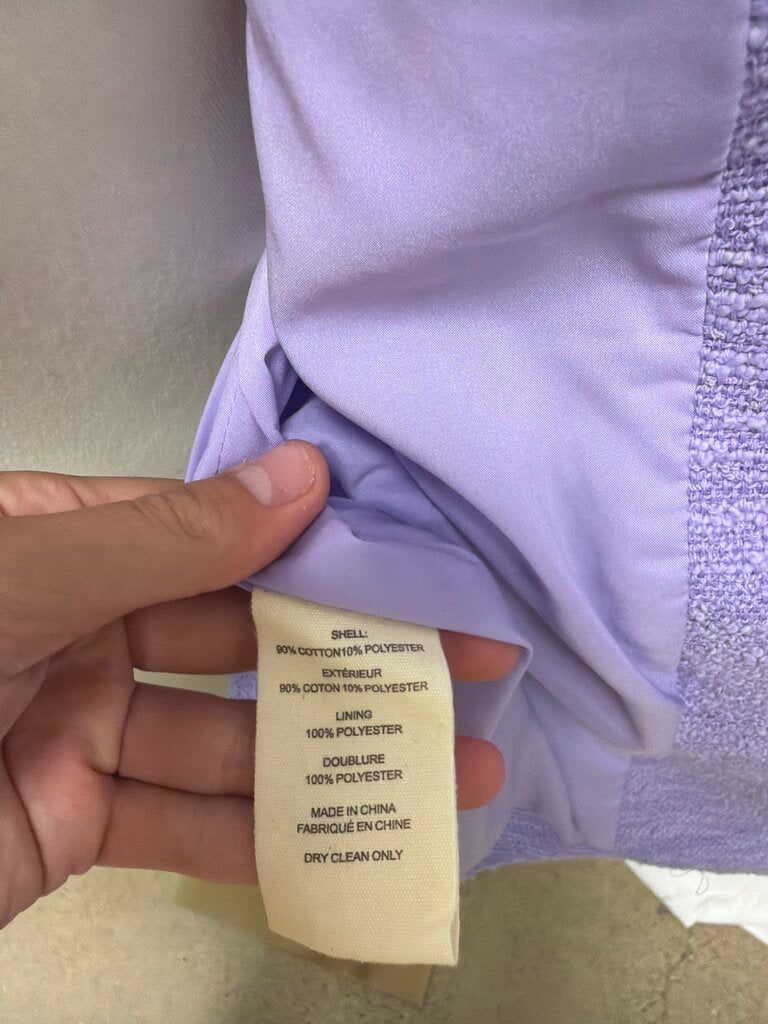 L'Agence Purple Cotton Blazer