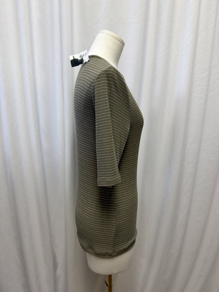 Vince Taupe Ribbed T-Shirt