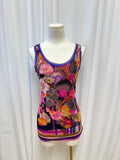 Fuzzi Floral Mesh Tank