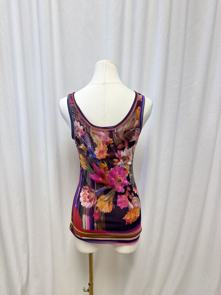 Fuzzi Floral Mesh Tank