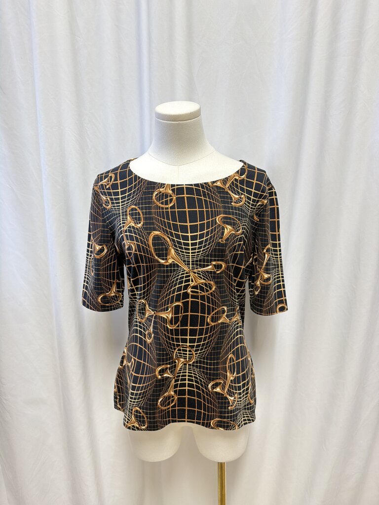 Escada Black Printed T-Shirt