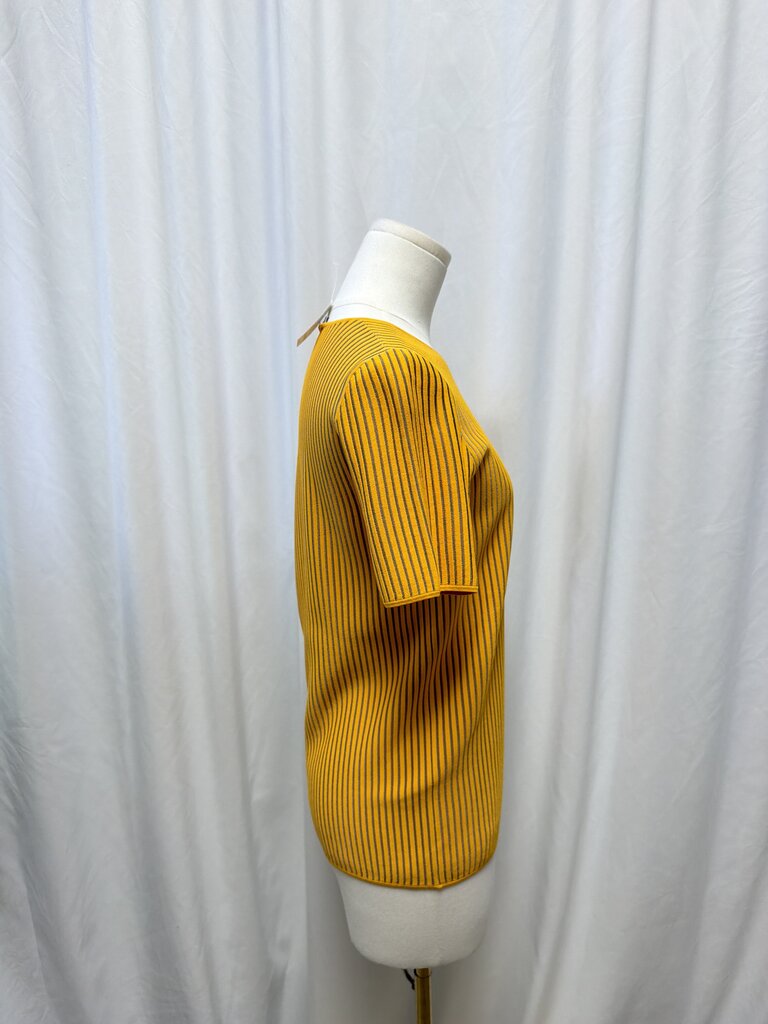 Akris Orange Scoop Neck Top