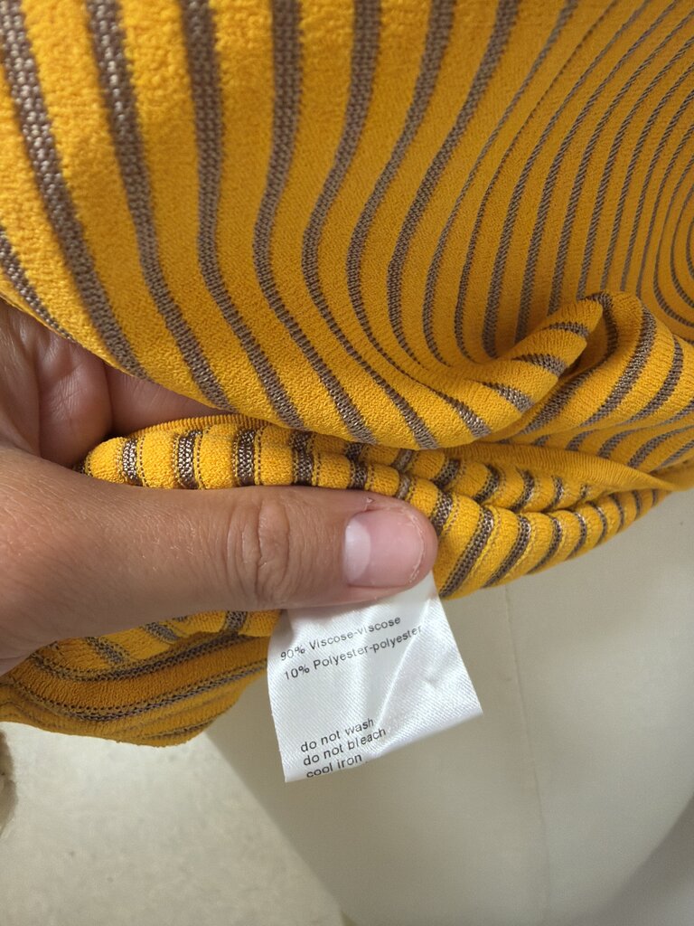 Akris Orange Scoop Neck Top