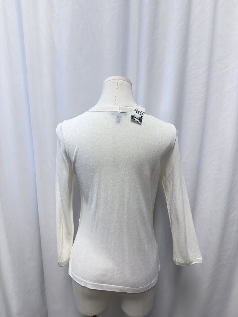 Escada White Knit V-Neck
