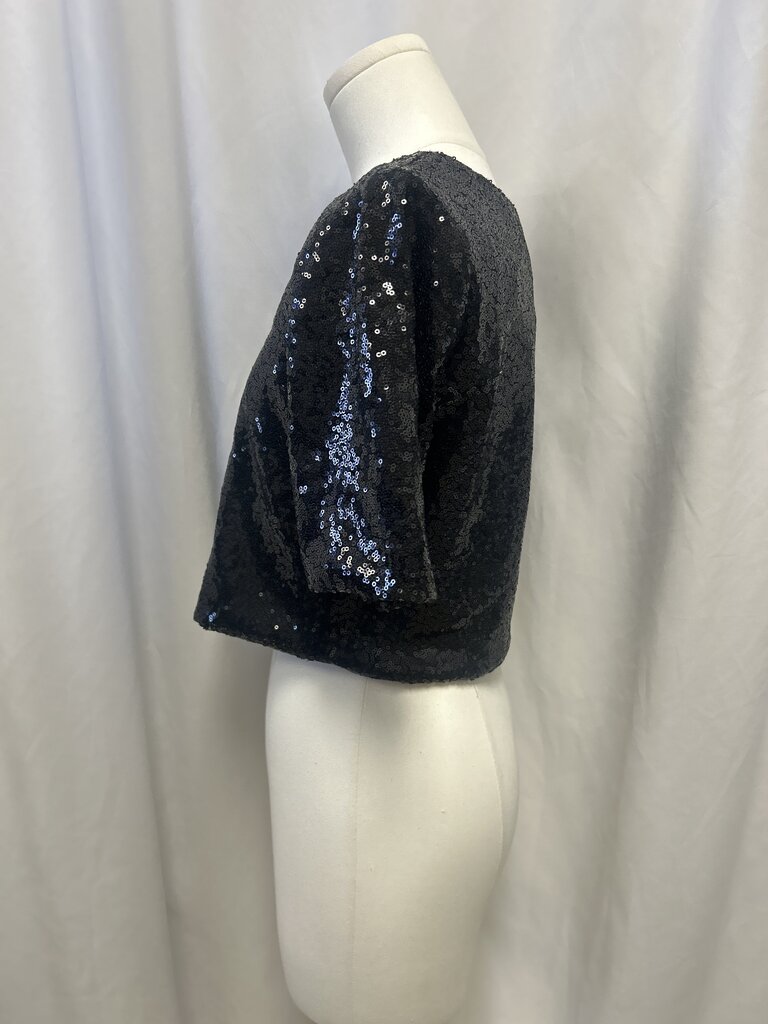 Ripley Rader Black Sequin Top