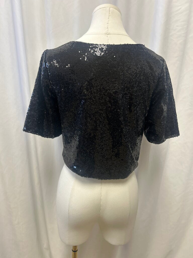 Ripley Rader Black Sequin Top