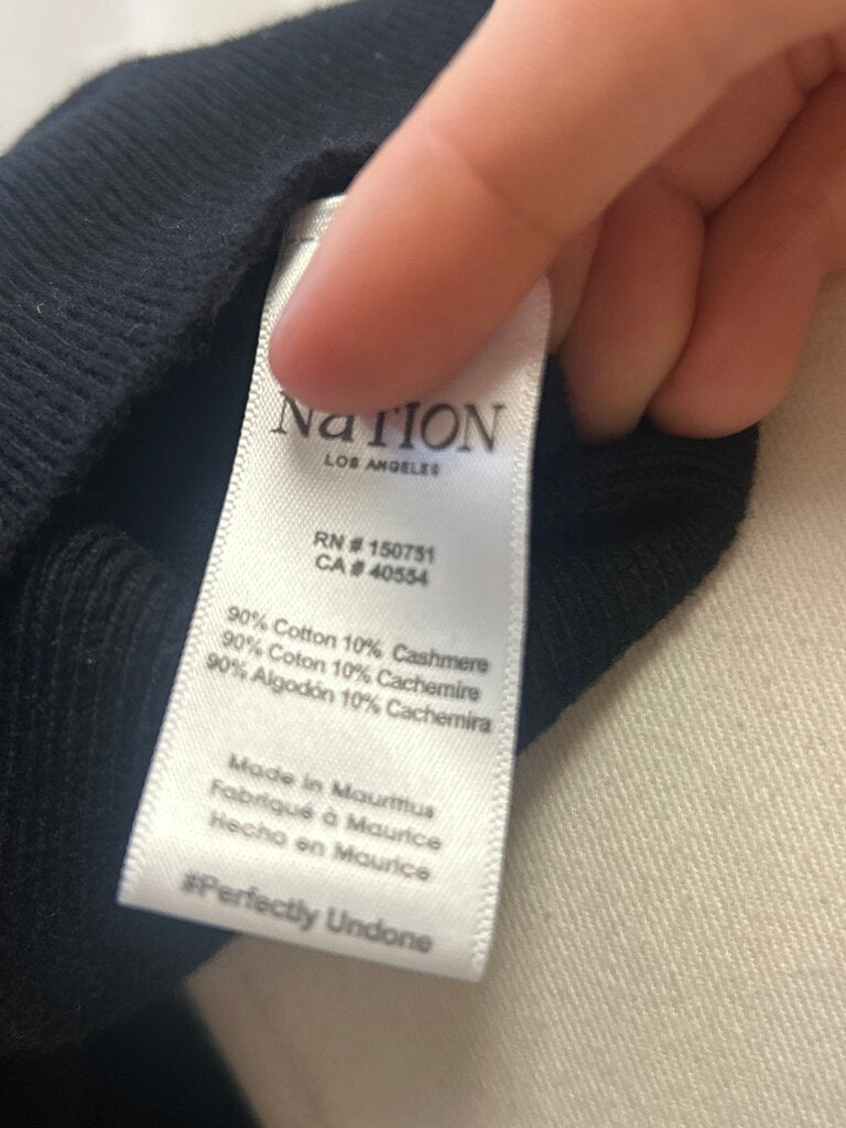 Nation Los Angeles Black Tie Front Top