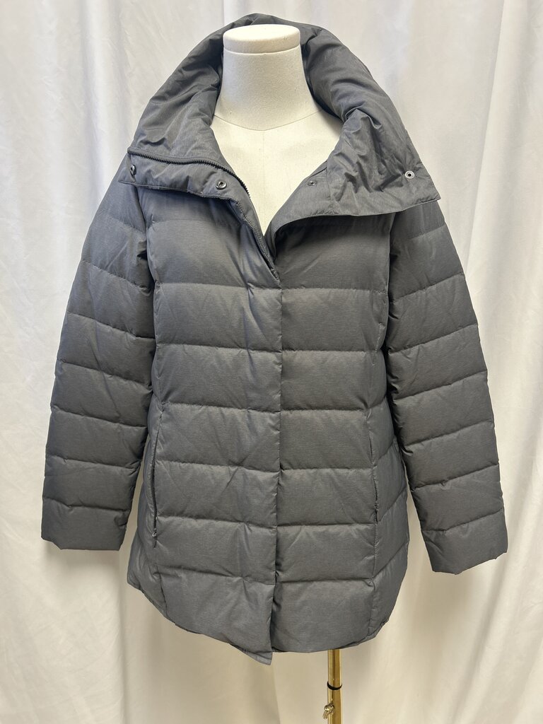Eileen Fisher Grey Puffer Coat