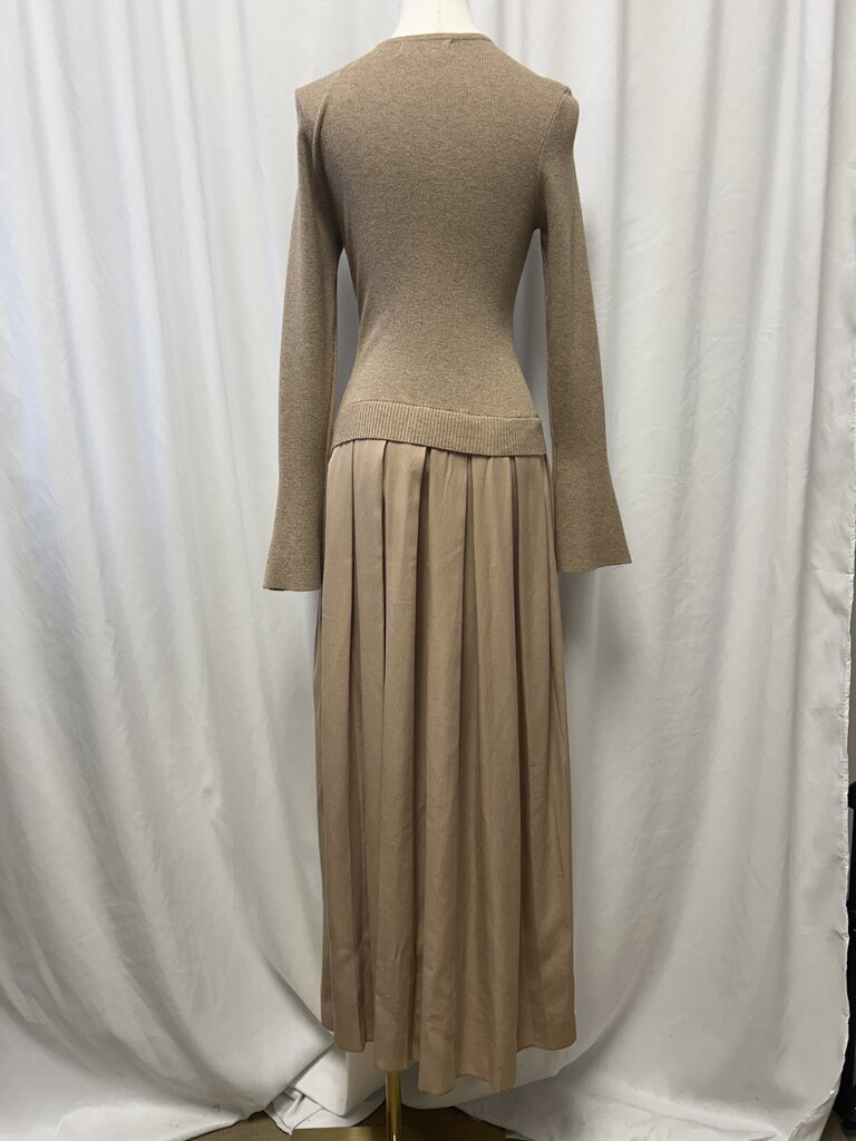 DH New York Camel Sweater Combo Dress