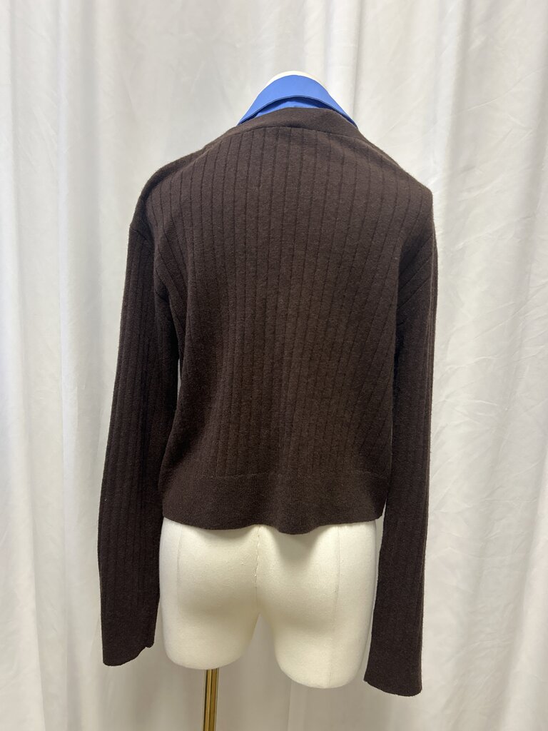 Staud Wool Blend Cardigan With Removable Collar