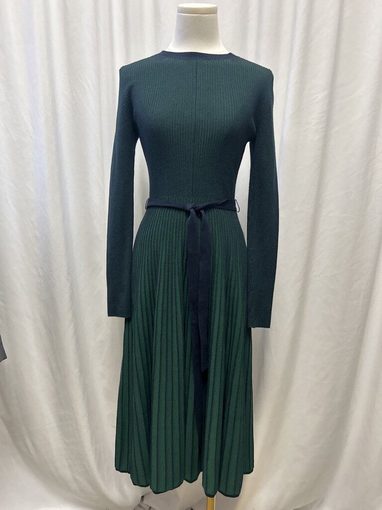 Boden Green Knit Midi Dress NWT