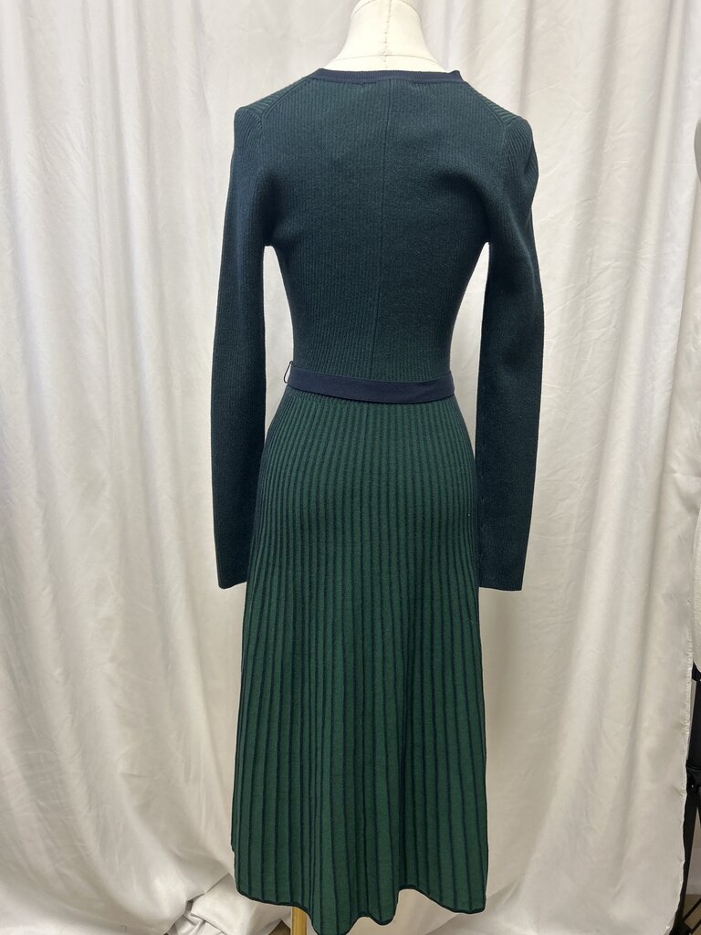 Boden Green Knit Midi Dress NWT