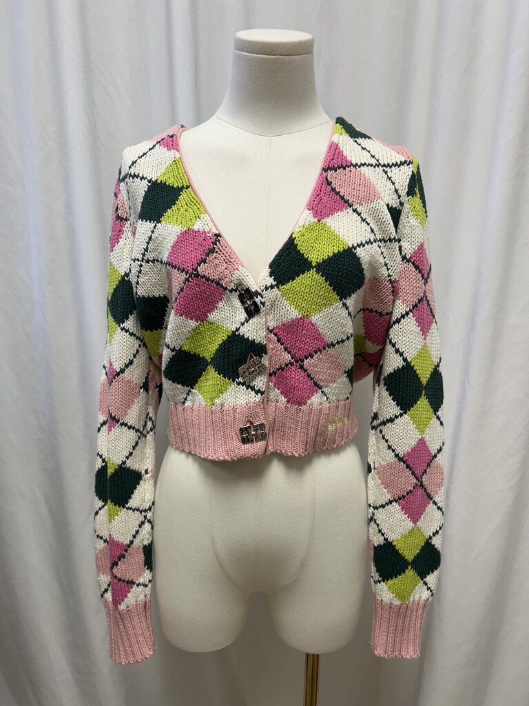 Ganni Patchwork Cardigan
