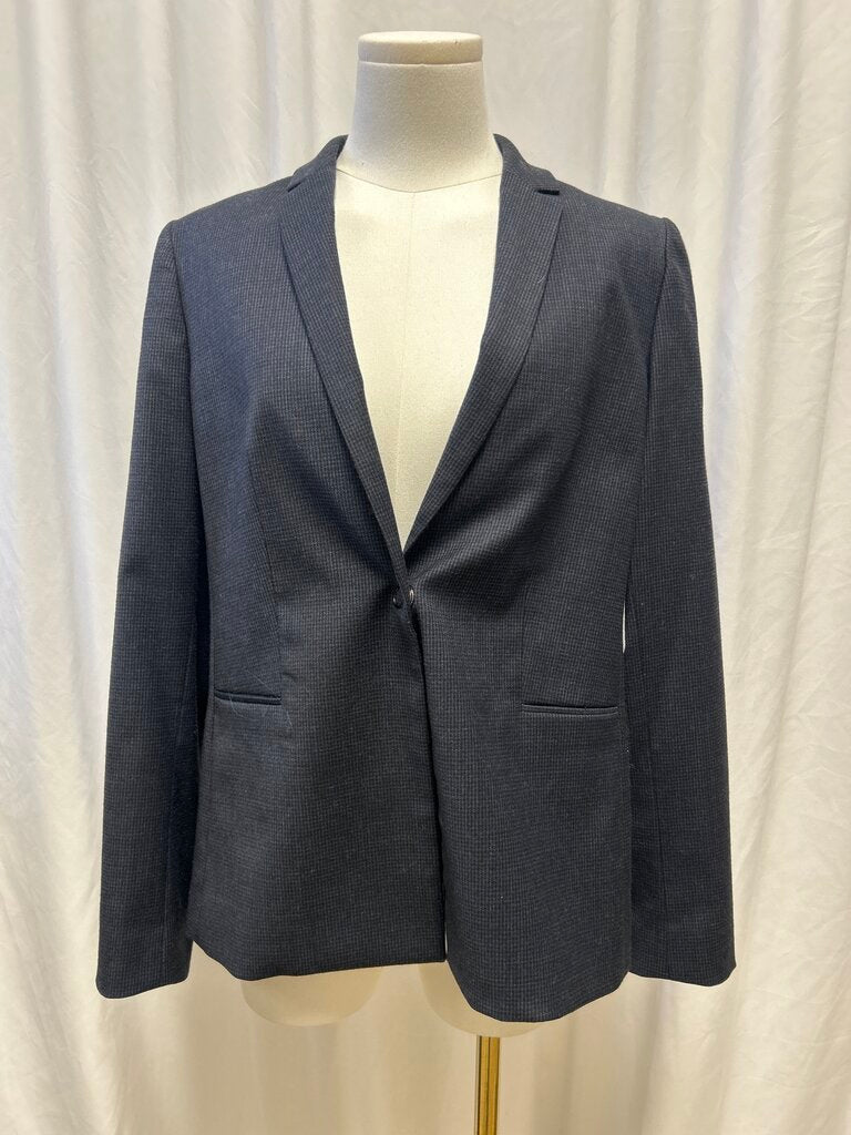 Elie Tahari Plaid Wool Blazer