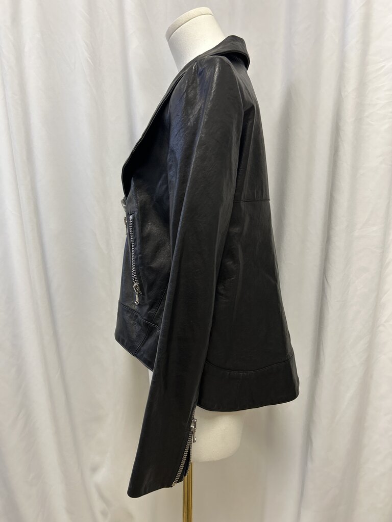 Veronica Beard Leather Moto Jacket