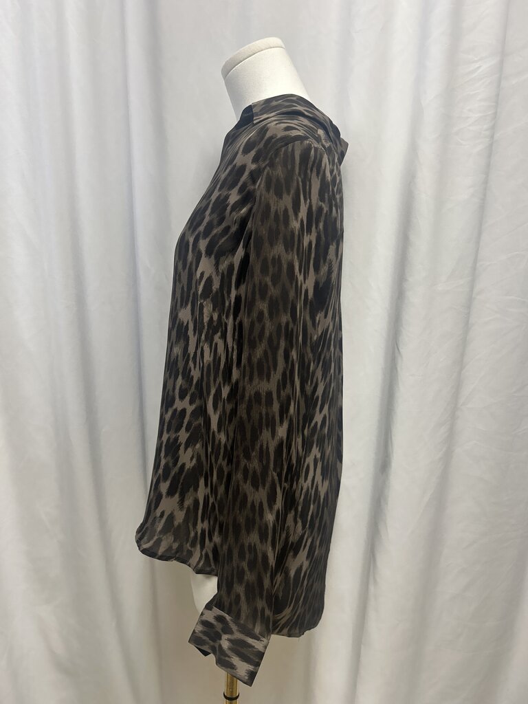 L'Agence Animal Print Blouse
