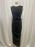 Sportmax Virgin Wool Asymmetrical Maxi Dress